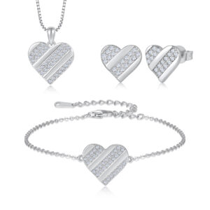 Schmuckset Heart Silber